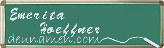 Emerita Hoeffner Visitenkarte
